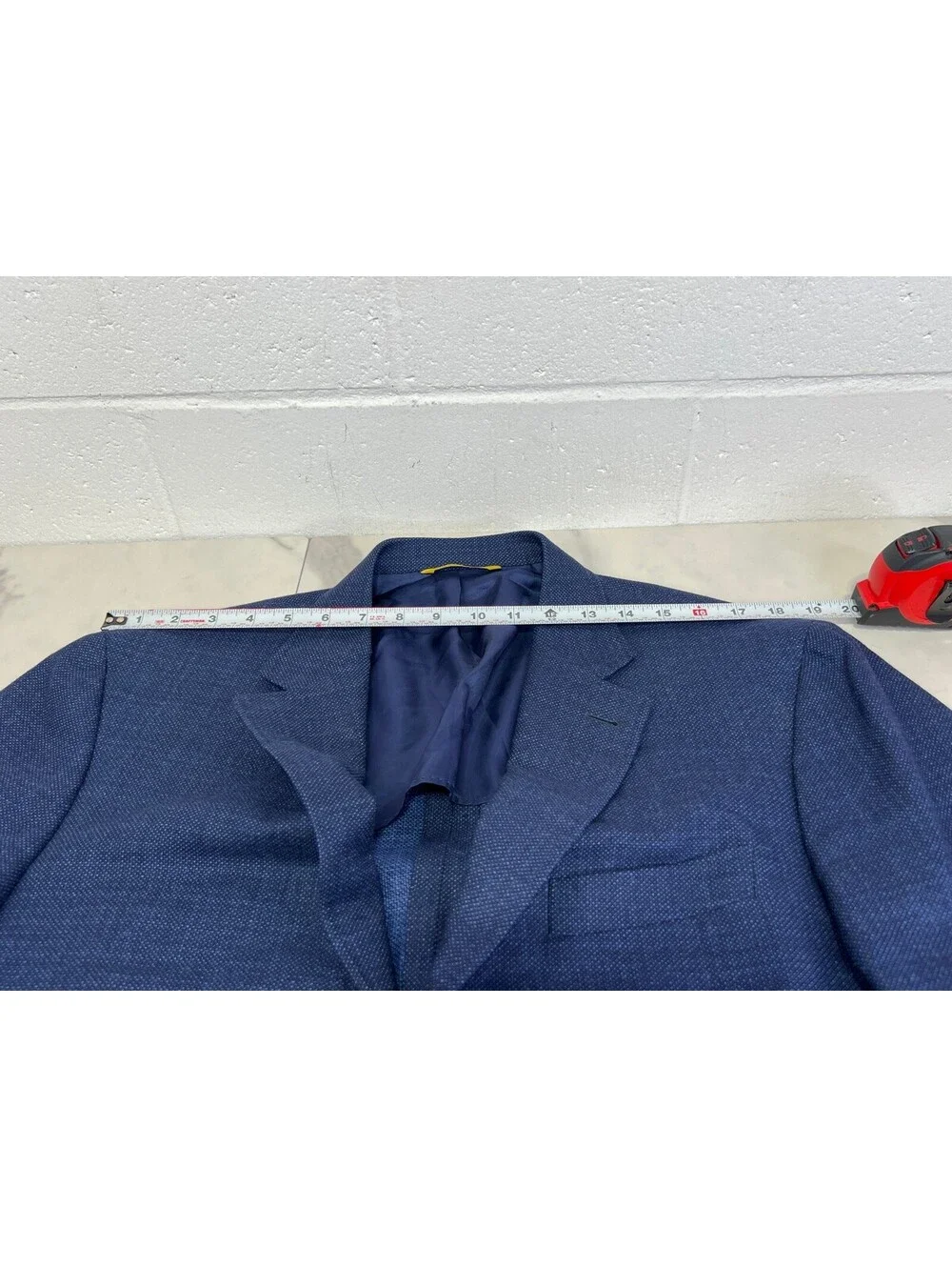 Canali Men's Blue Wool Blazer Suit Jacket US Size 40 / EU Size 58 L